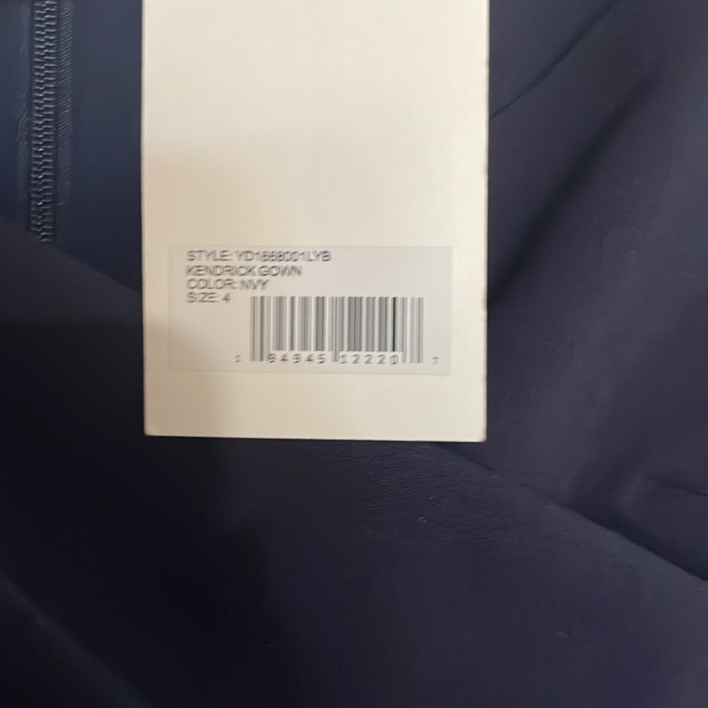 NWT LIKELY Kenrick side slit column gown - Picture 10 of 10